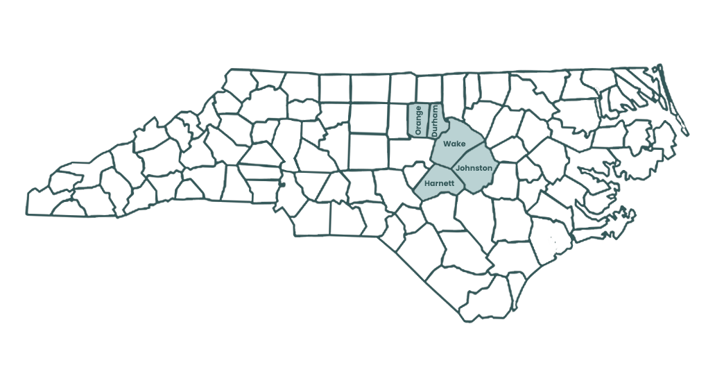 HVAC Contractors 5 Raleigh Heating & Air's Service Territory